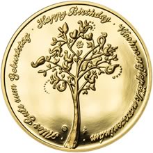 Náhled Reverzní strany - Medaile k životnímu výročí 85 let - 1 Oz zlato Proof